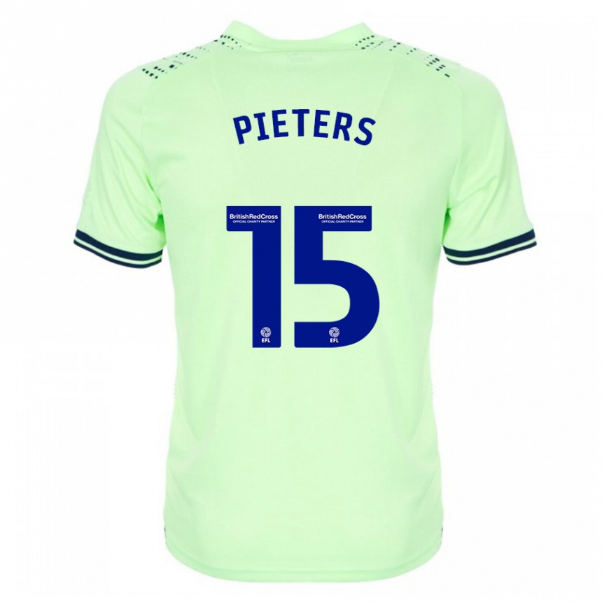 Kids Football Erik Pieters #15 Navy Away Jersey 2023/24 T-Shirt