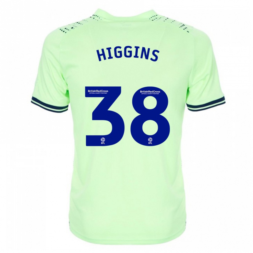 Kids Football Akeel Higgins #38 Navy Away Jersey 2023/24 T-Shirt