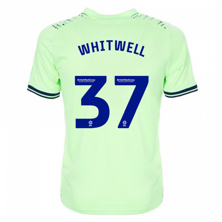 Kids Football Harry Whitwell #37 Navy Away Jersey 2023/24 T-Shirt