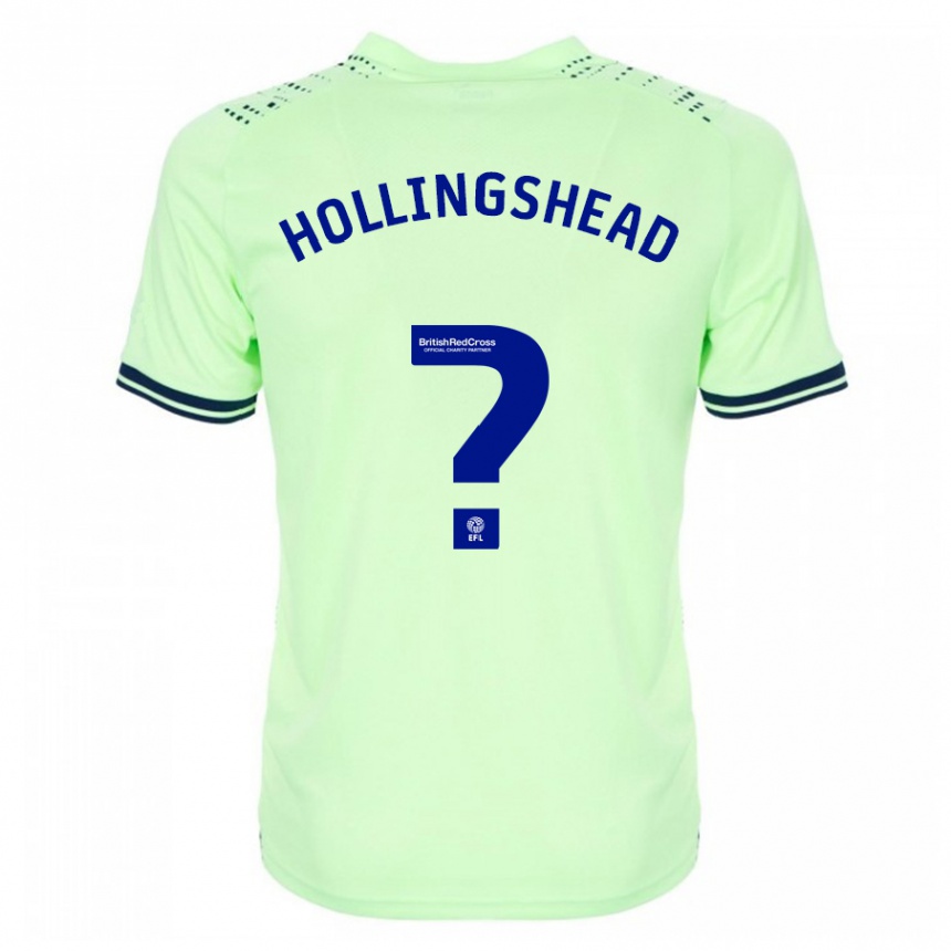 Kids Football Ronnie Hollingshead #0 Navy Away Jersey 2023/24 T-Shirt