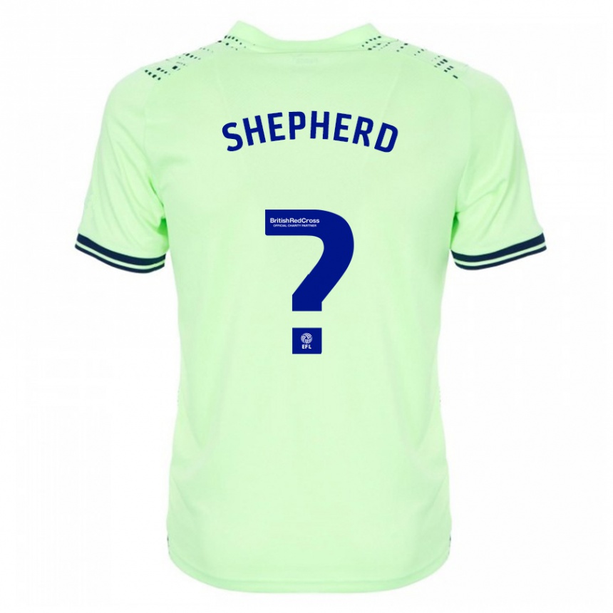 Kids Football Jacob Shepherd #0 Navy Away Jersey 2023/24 T-Shirt