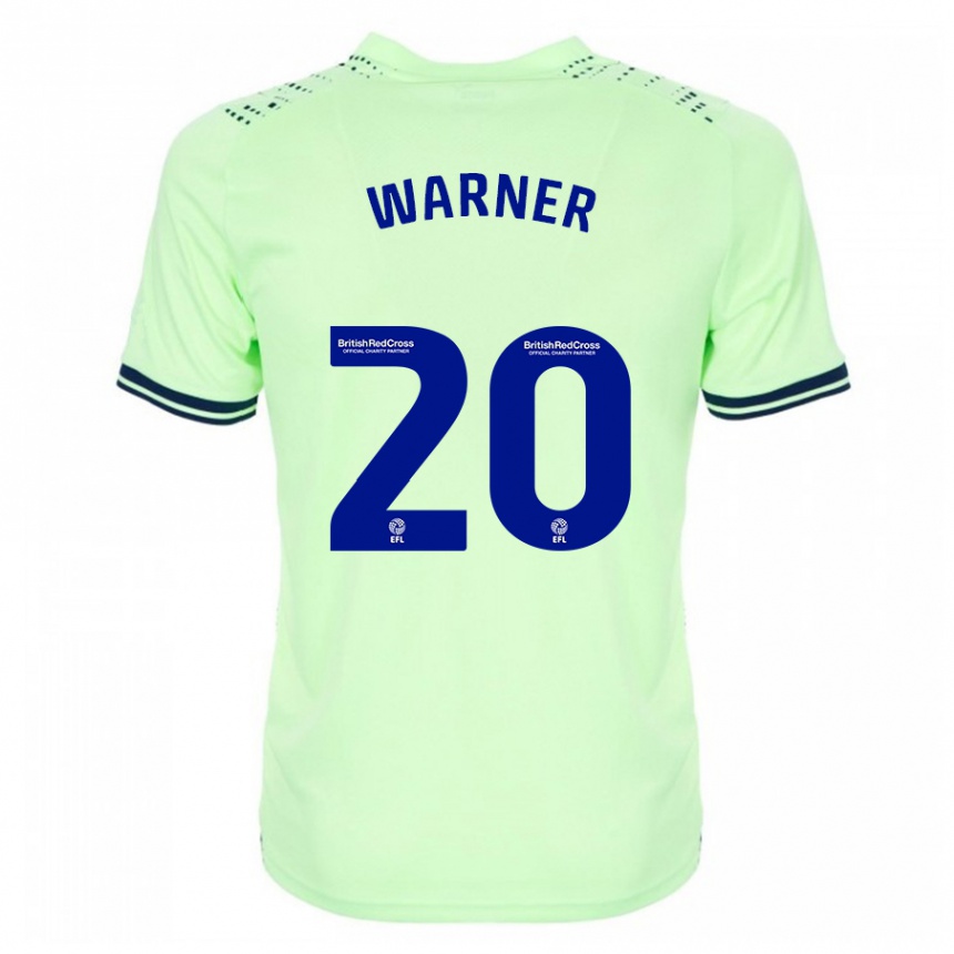 Kids Football Phoebe Warner #20 Navy Away Jersey 2023/24 T-Shirt