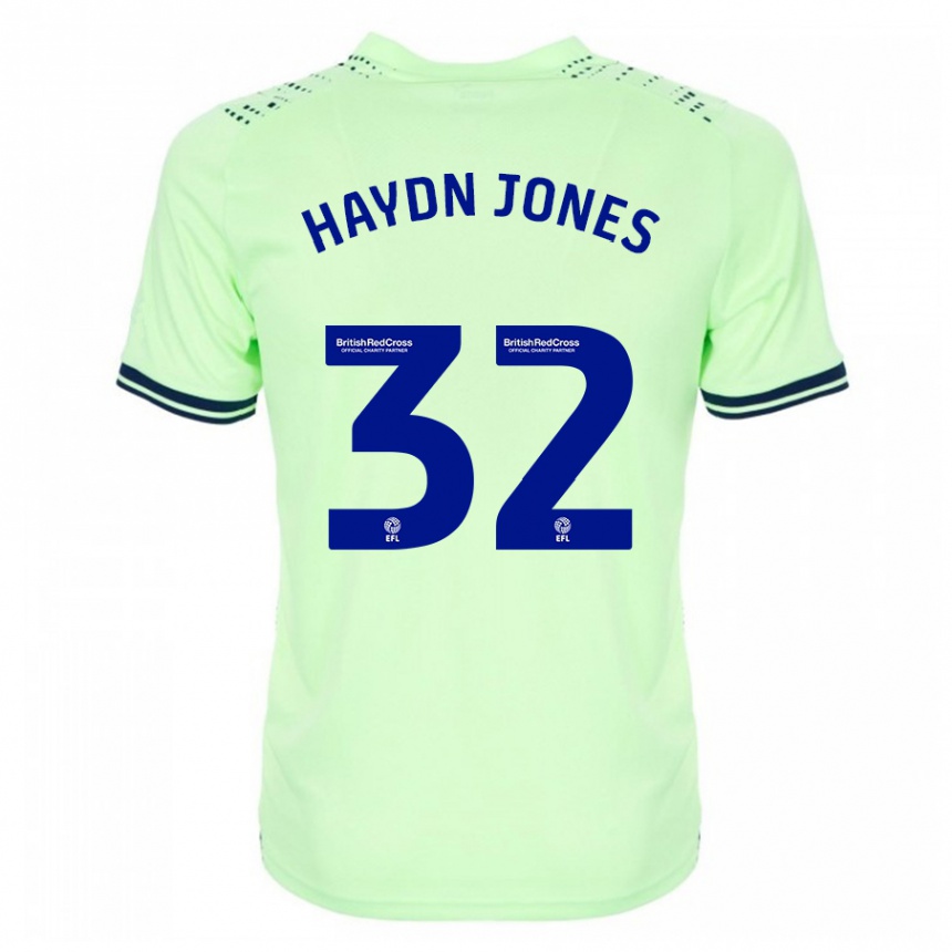 Kids Football Mackenzie Haydn-Jones #32 Navy Away Jersey 2023/24 T-Shirt