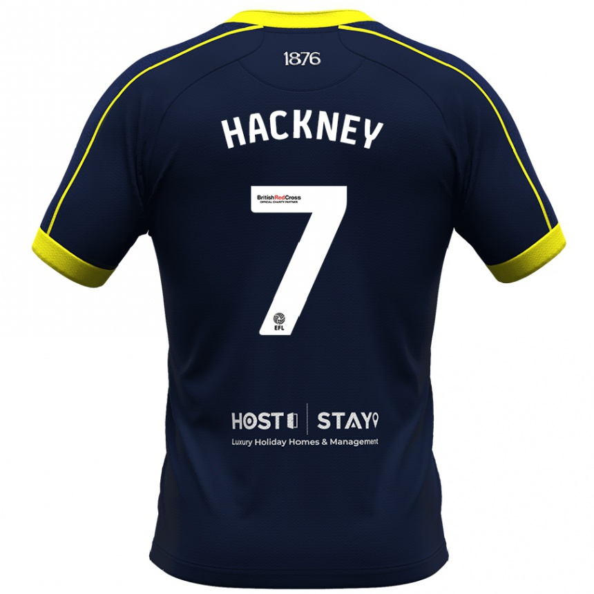 Kids Football Hayden Hackney #7 Navy Away Jersey 2023/24 T-Shirt