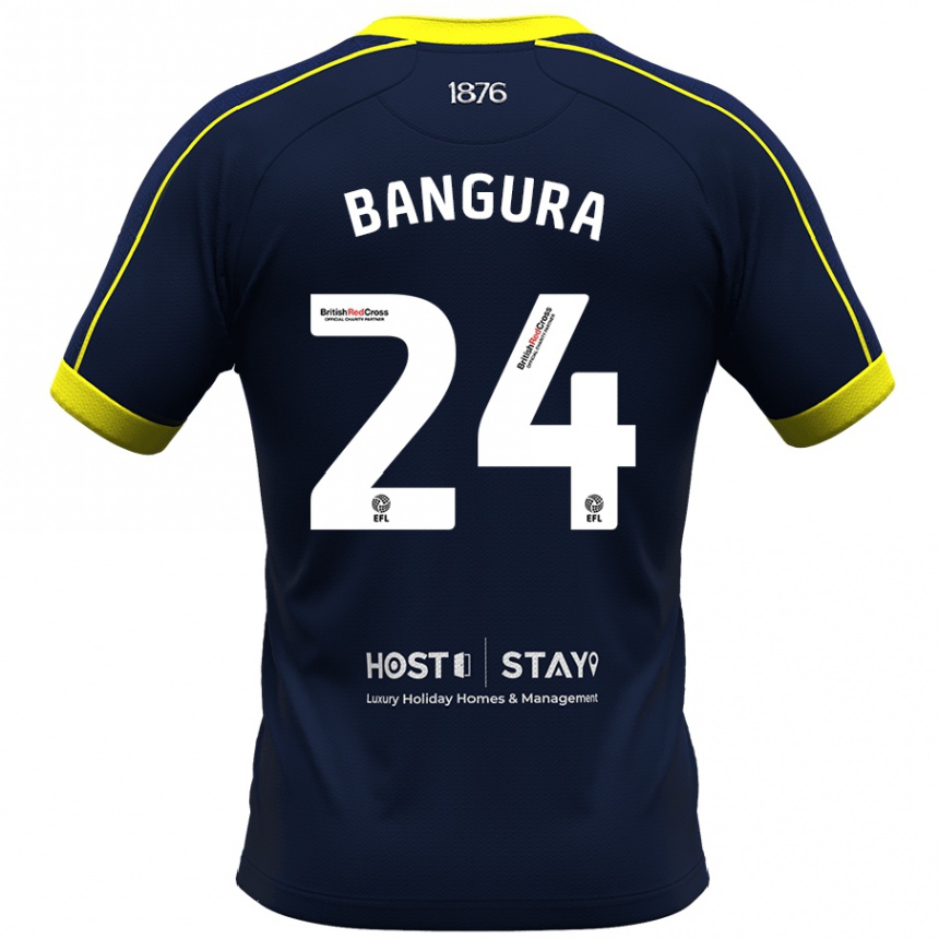 Kids Football Alex Bangura #24 Navy Away Jersey 2023/24 T-Shirt