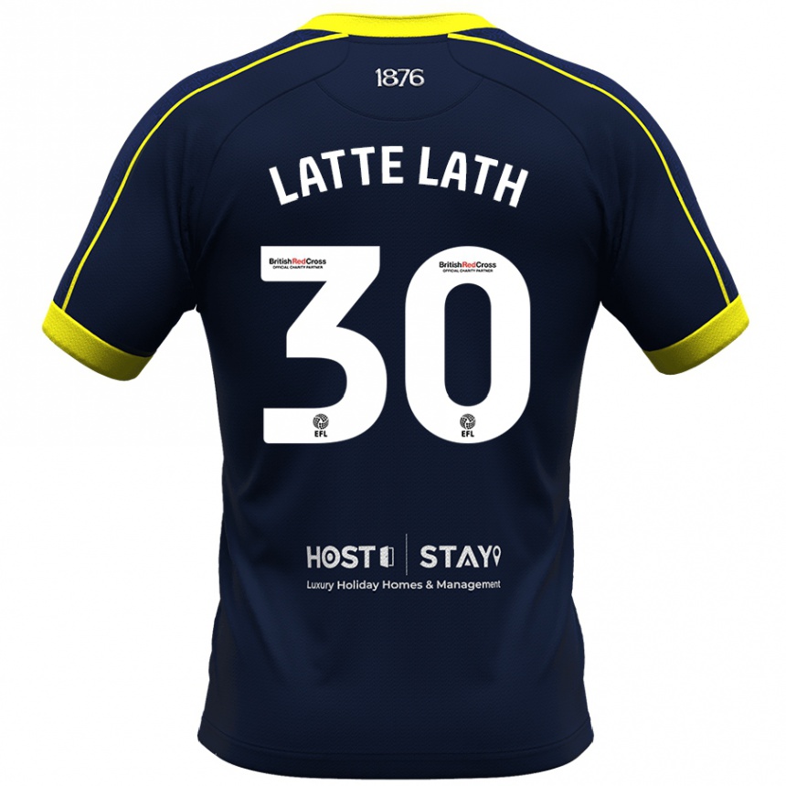 Kids Football Emmanuel Latte Lath #30 Navy Away Jersey 2023/24 T-Shirt