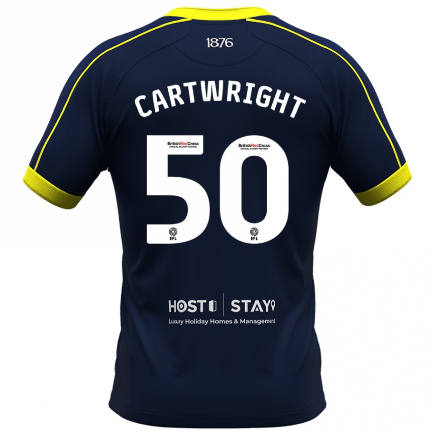 Kids Football Fin Cartwright #50 Navy Away Jersey 2023/24 T-Shirt