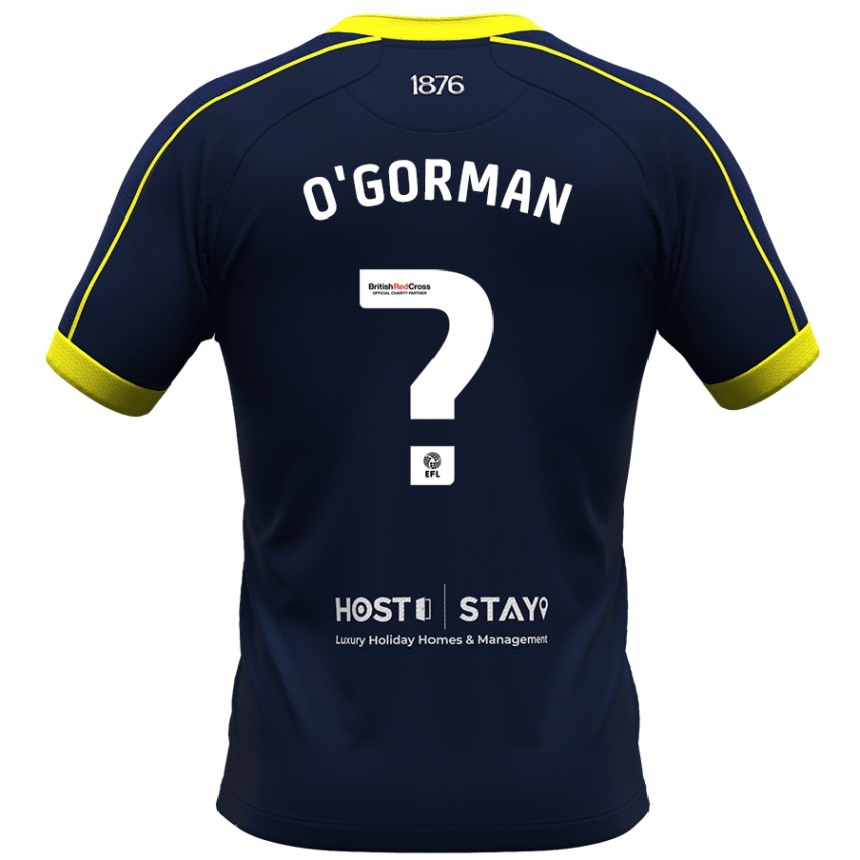Kids Football Fin O'gorman #0 Navy Away Jersey 2023/24 T-Shirt