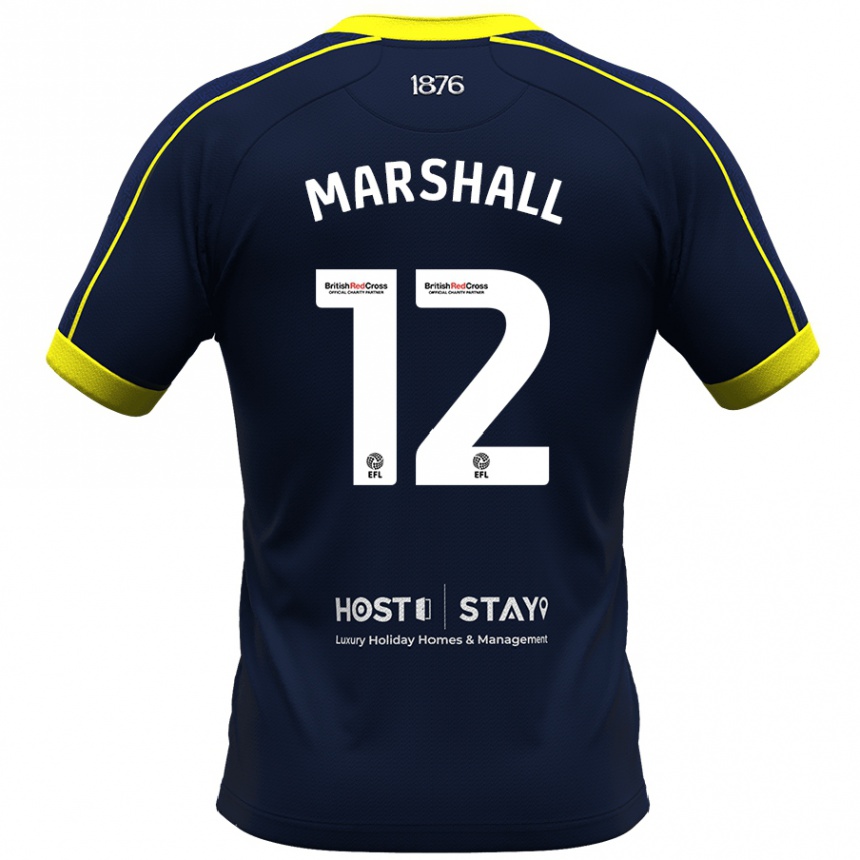 Kids Football Eve Marshall #12 Navy Away Jersey 2023/24 T-Shirt