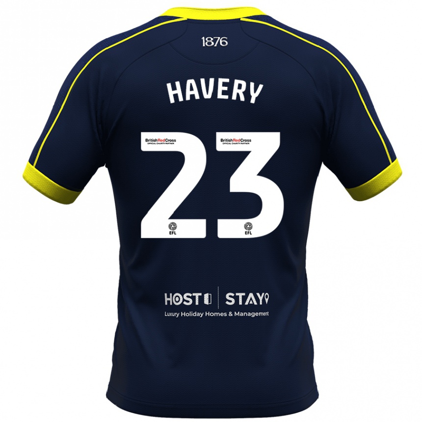 Kids Football Nicole Havery #23 Navy Away Jersey 2023/24 T-Shirt