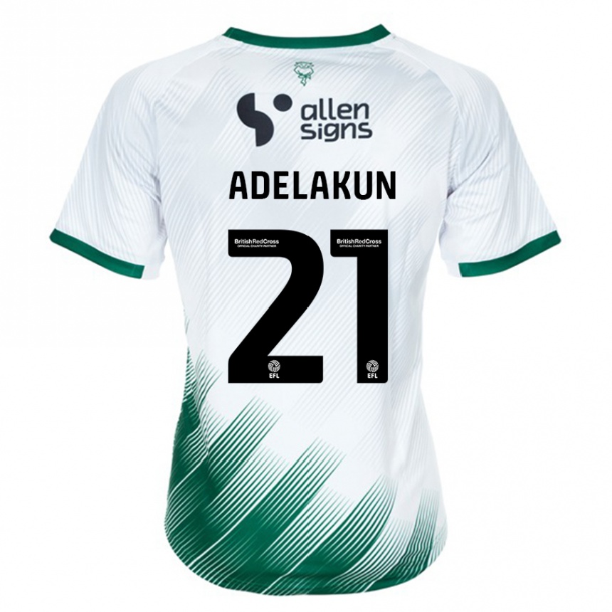 Kids Football Hakeeb Adelakun #21 White Away Jersey 2023/24 T-Shirt