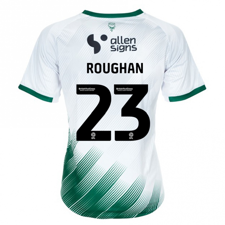 Kids Football Sean Roughan #23 White Away Jersey 2023/24 T-Shirt