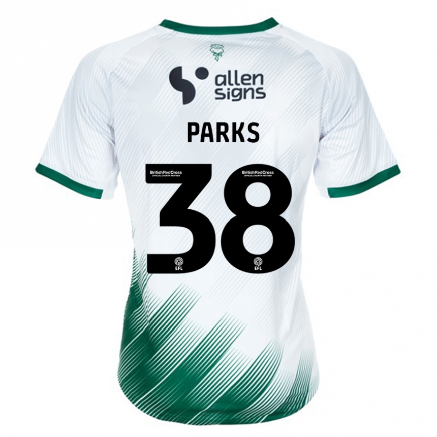 Kids Football Charlie Parks #38 White Away Jersey 2023/24 T-Shirt