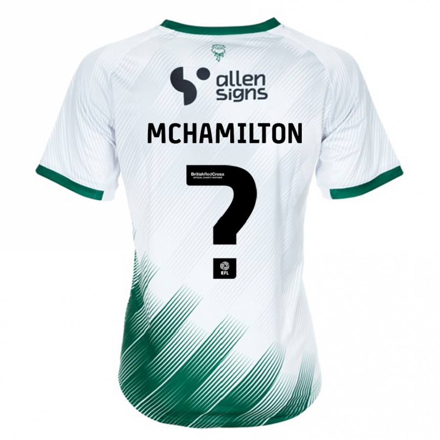 Kids Football Toni Mchamilton #0 White Away Jersey 2023/24 T-Shirt