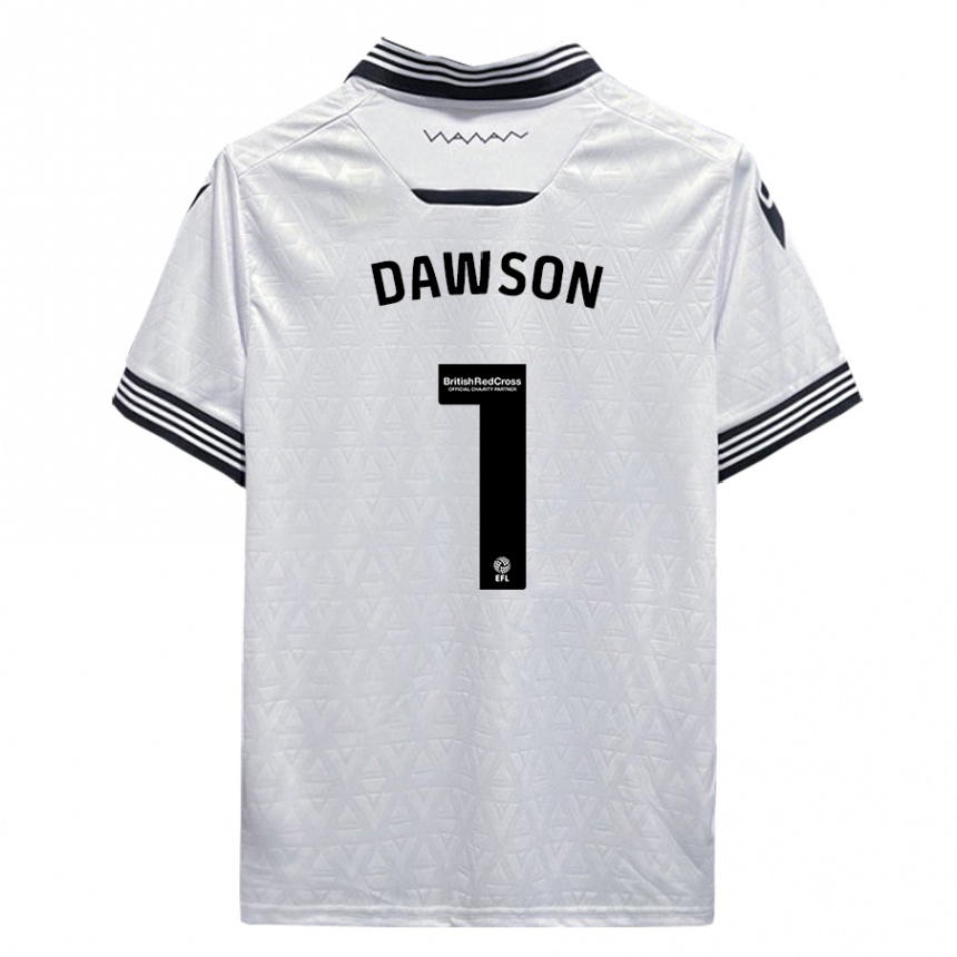 Kids Football Cameron Dawson #1 White Away Jersey 2023/24 T-Shirt