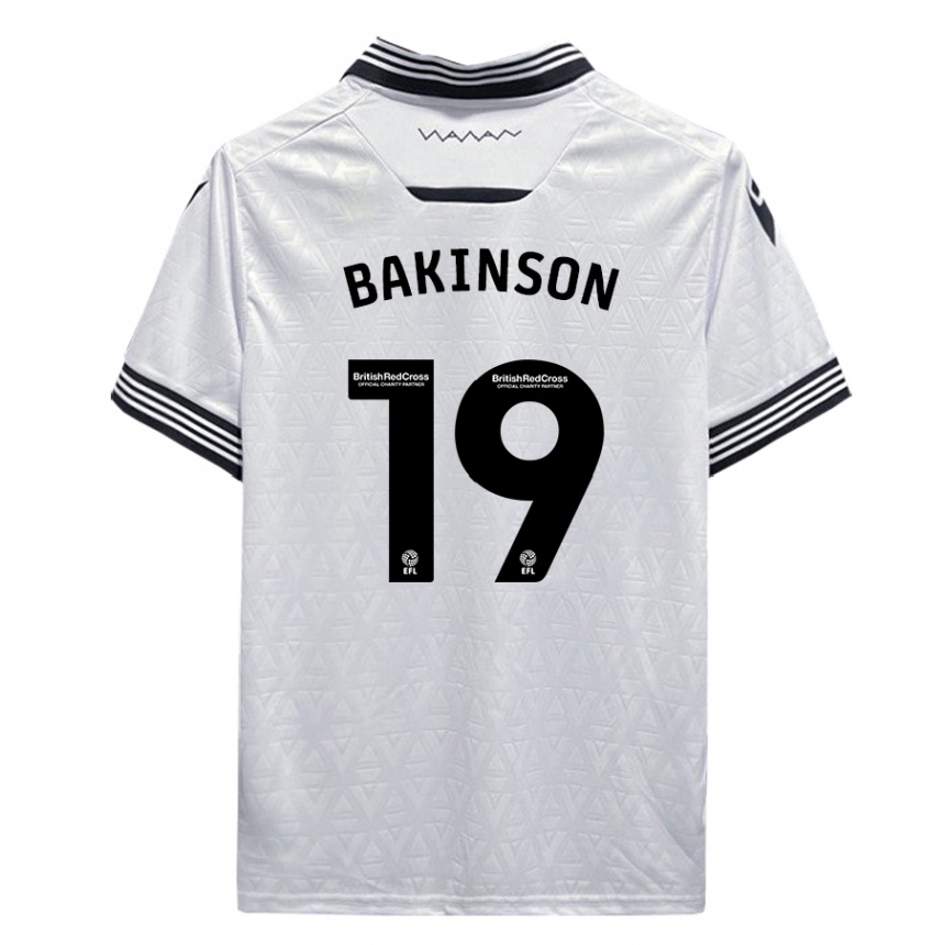 Kids Football Tyreeq Bakinson #19 White Away Jersey 2023/24 T-Shirt