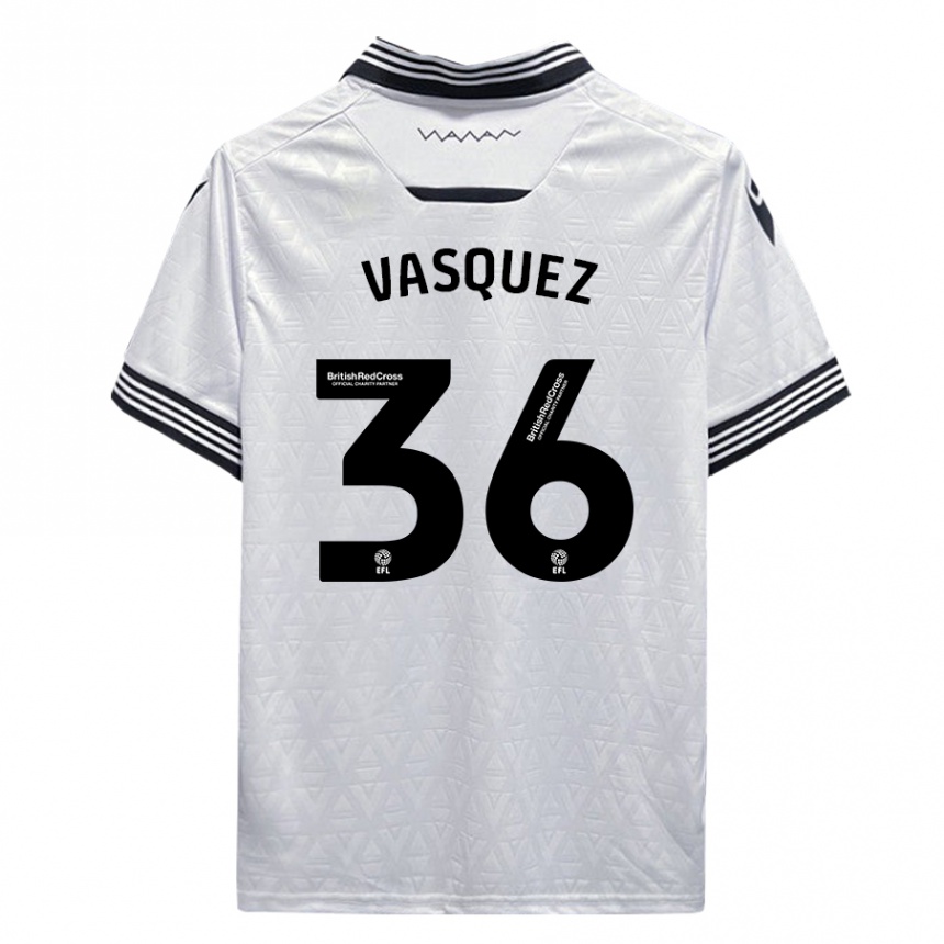 Kids Football Devis Vásquez #36 White Away Jersey 2023/24 T-Shirt