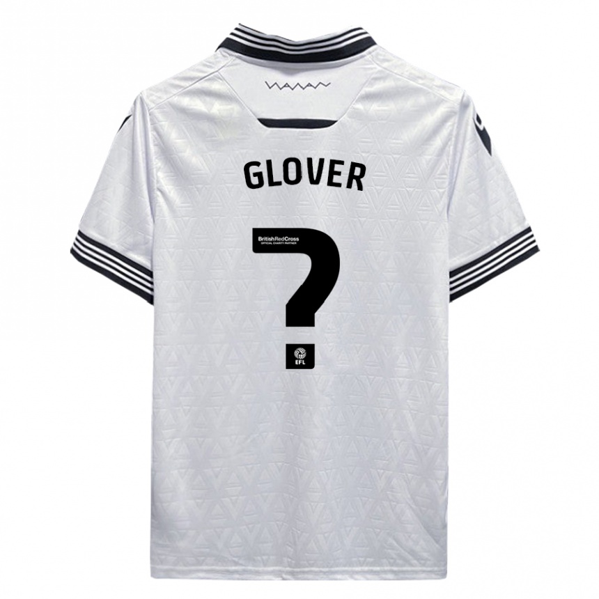 Kids Football Jay Glover #0 White Away Jersey 2023/24 T-Shirt