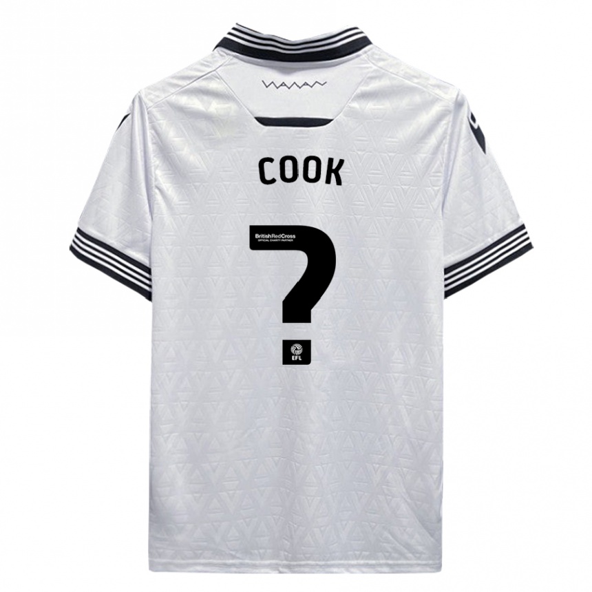 Kids Football Luke Cook #0 White Away Jersey 2023/24 T-Shirt