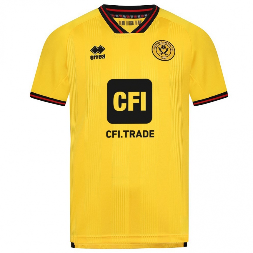 Kids Football Naomi Hartley #5 Yellow Away Jersey 2023/24 T-Shirt