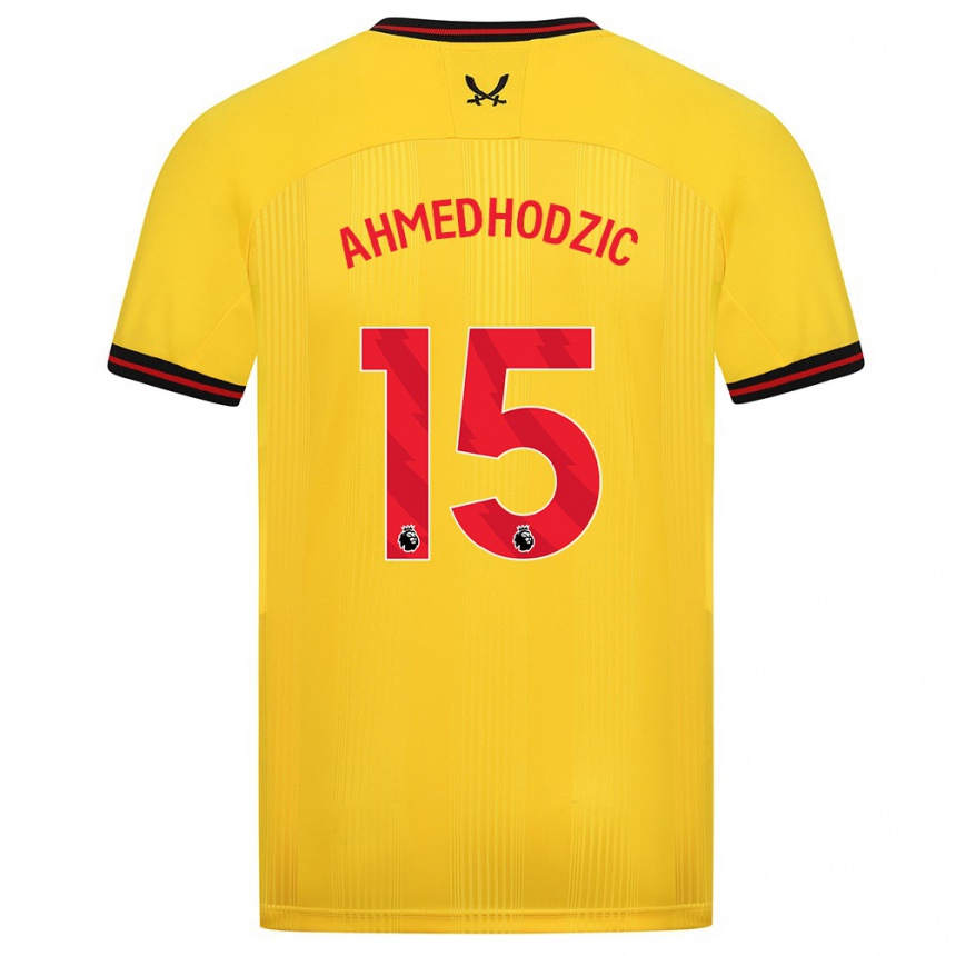 Kids Football Anel Ahmedhodzic #15 Yellow Away Jersey 2023/24 T-Shirt