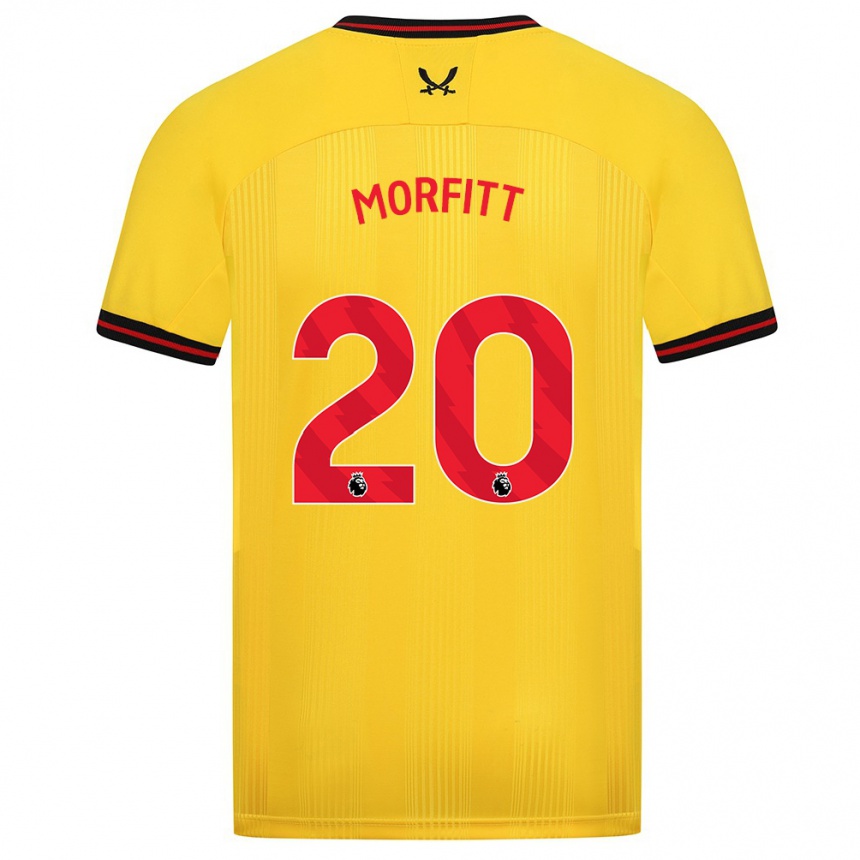 Kids Football Izzy Morfitt #20 Yellow Away Jersey 2023/24 T-Shirt