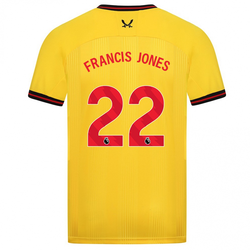 Kids Football Maria Francis-Jones #22 Yellow Away Jersey 2023/24 T-Shirt