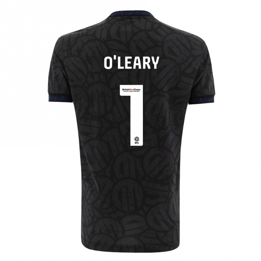 Kids Football Max O'leary #1 Black Away Jersey 2023/24 T-Shirt
