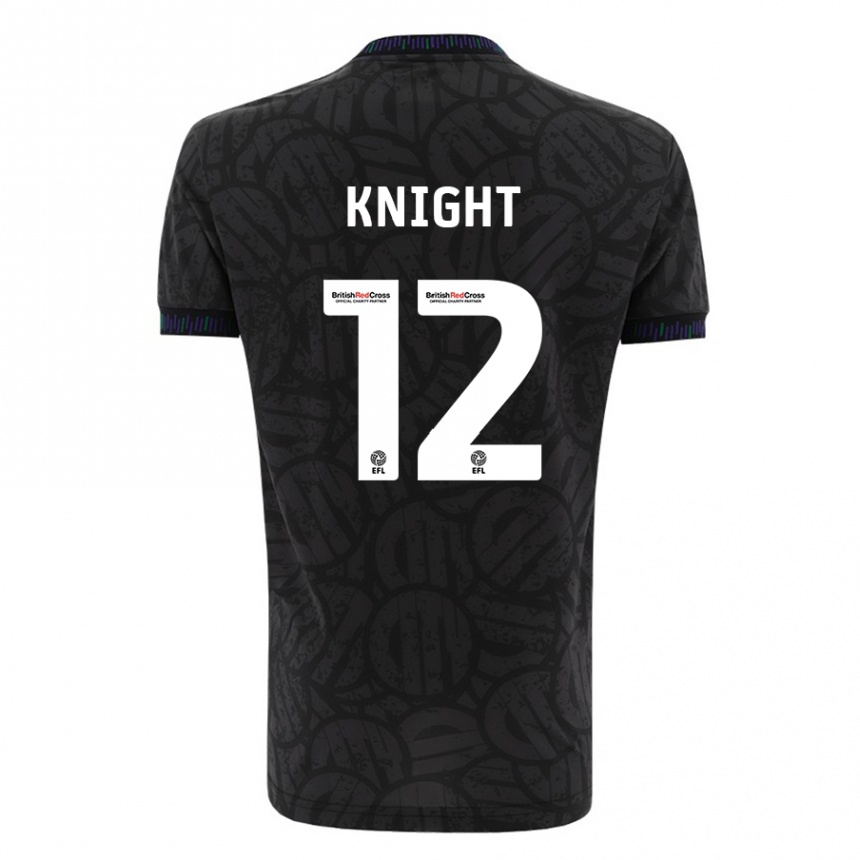 Kids Football Jason Knight #12 Black Away Jersey 2023/24 T-Shirt