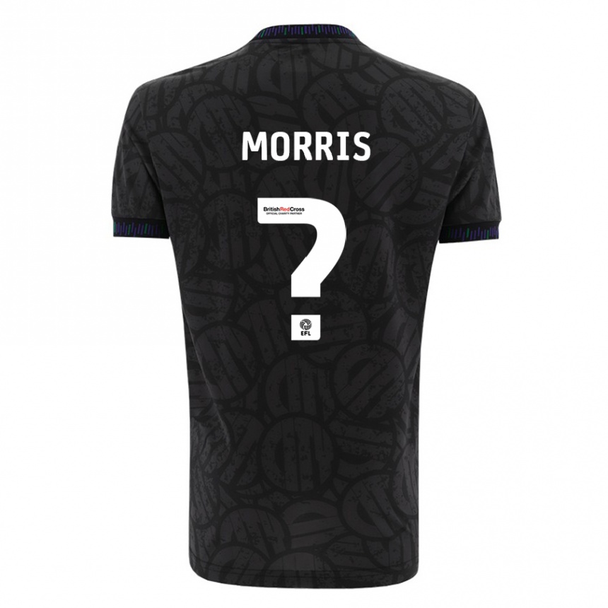 Kids Football Matt Morris #0 Black Away Jersey 2023/24 T-Shirt