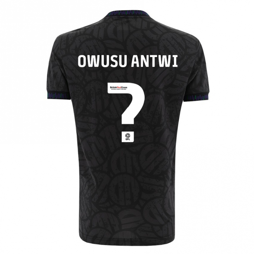 Kids Football Filbert Owusu-Antwi #0 Black Away Jersey 2023/24 T-Shirt