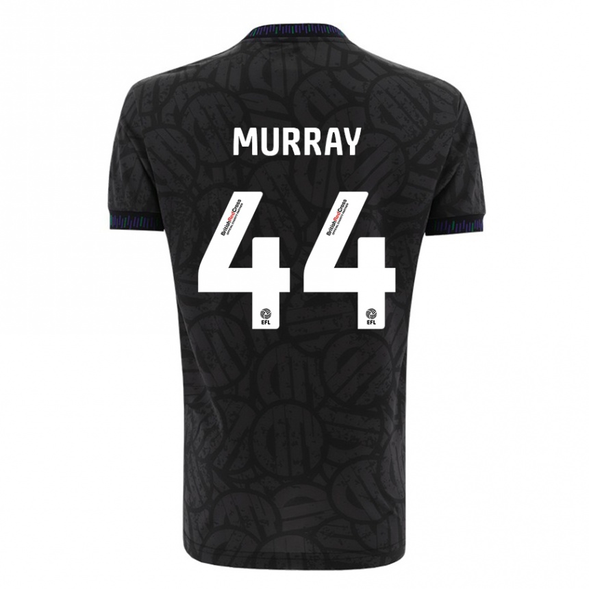 Kids Football Satara Murray #44 Black Away Jersey 2023/24 T-Shirt