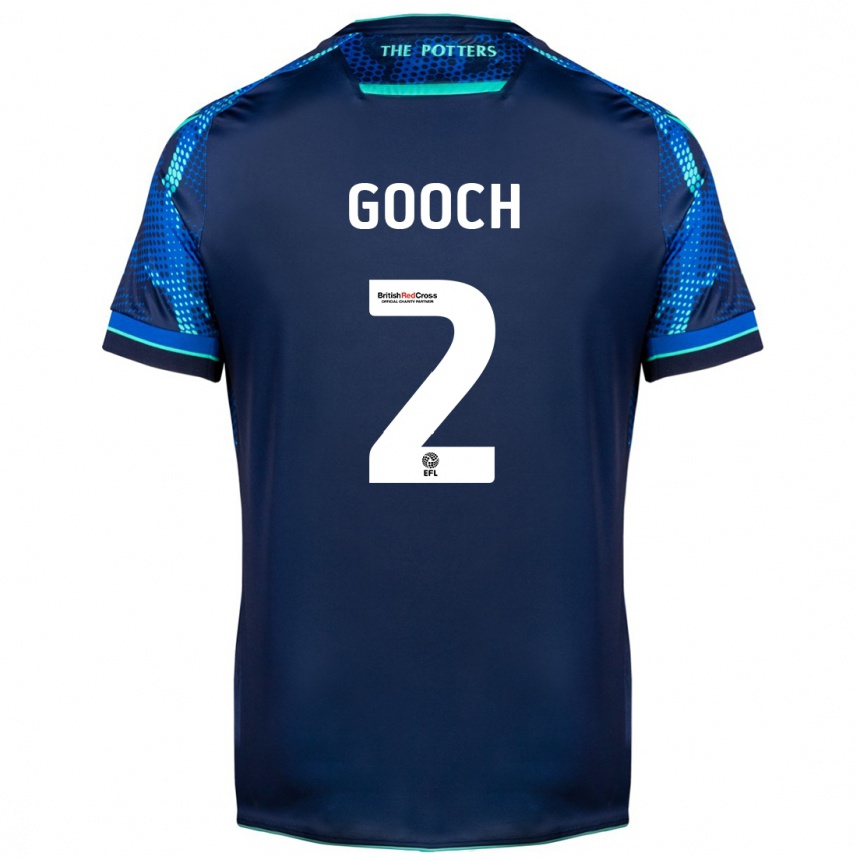 Kids Football Lynden Gooch #2 Navy Away Jersey 2023/24 T-Shirt