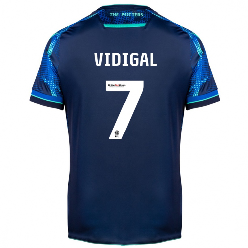 Kids Football André Vidigal #7 Navy Away Jersey 2023/24 T-Shirt