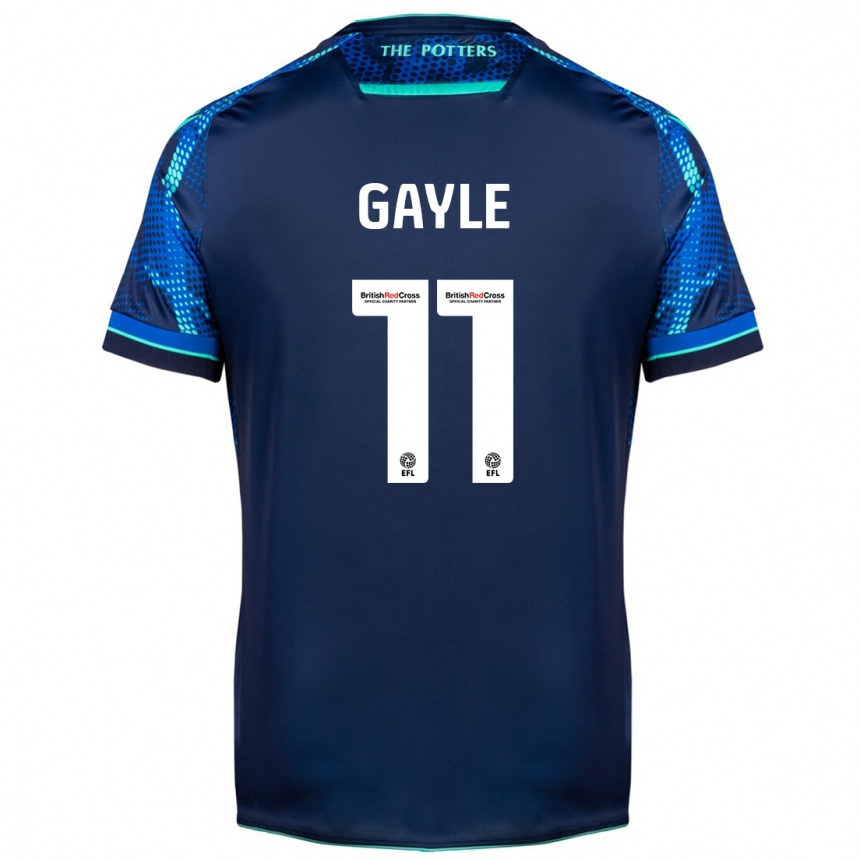 Kids Football Dwight Gayle #11 Navy Away Jersey 2023/24 T-Shirt