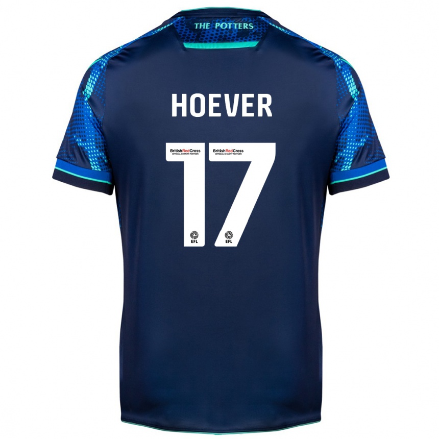 Kids Football Ki-Jana Hoever #17 Navy Away Jersey 2023/24 T-Shirt