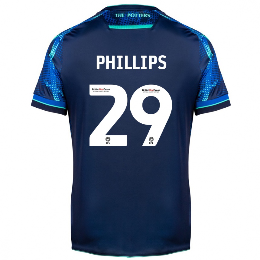 Kids Football D'margio Wright-Phillips #29 Navy Away Jersey 2023/24 T-Shirt