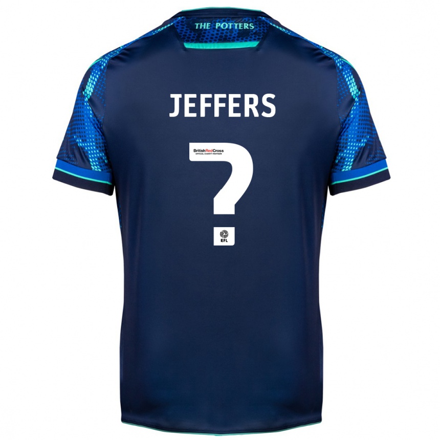 Kids Football Keke Jeffers #0 Navy Away Jersey 2023/24 T-Shirt
