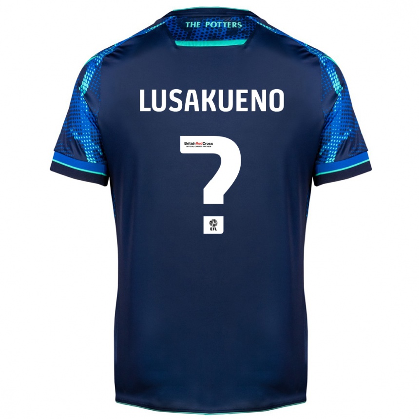 Kids Football Matty Lusakueno #0 Navy Away Jersey 2023/24 T-Shirt