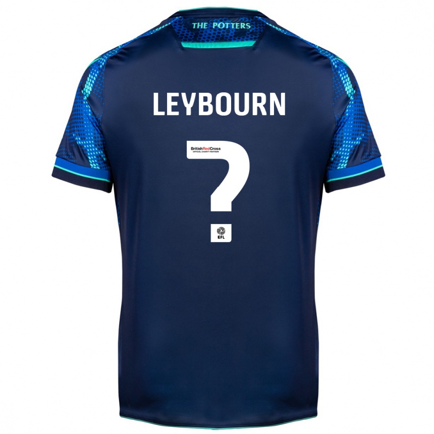 Kids Football Charlie Leybourn #0 Navy Away Jersey 2023/24 T-Shirt