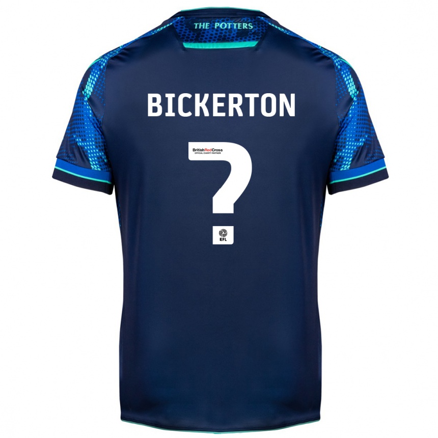 Kids Football Josh Bickerton #0 Navy Away Jersey 2023/24 T-Shirt