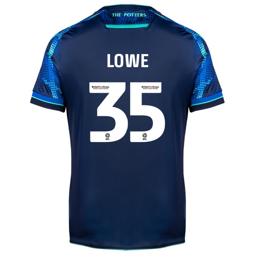 Kids Football Nathan Lowe #35 Navy Away Jersey 2023/24 T-Shirt