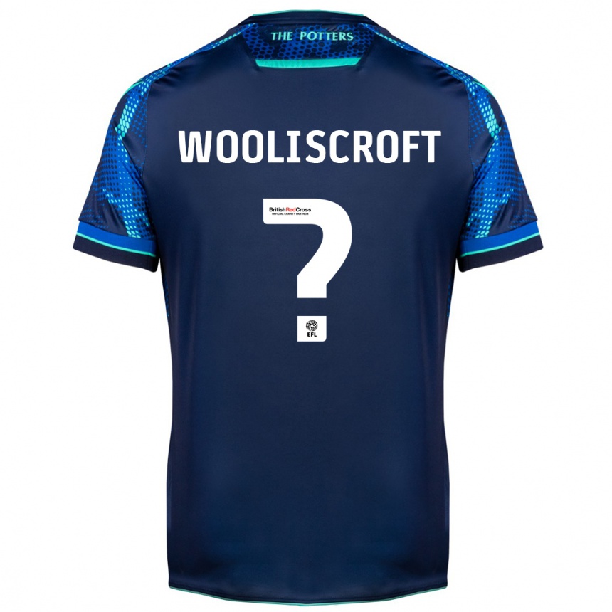 Kids Football Morgan Wooliscroft #0 Navy Away Jersey 2023/24 T-Shirt