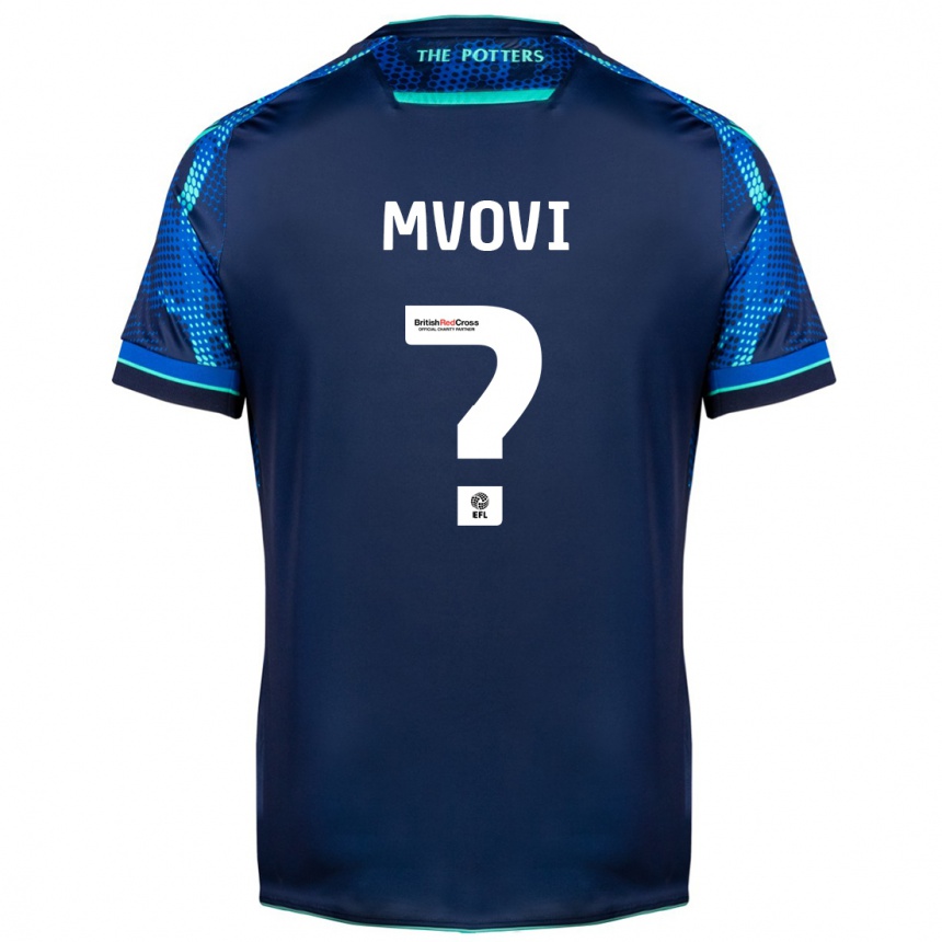 Kids Football Joel Mvovi #0 Navy Away Jersey 2023/24 T-Shirt