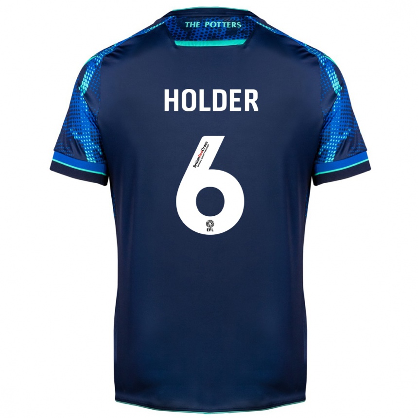 Kids Football Molly Holder #6 Navy Away Jersey 2023/24 T-Shirt