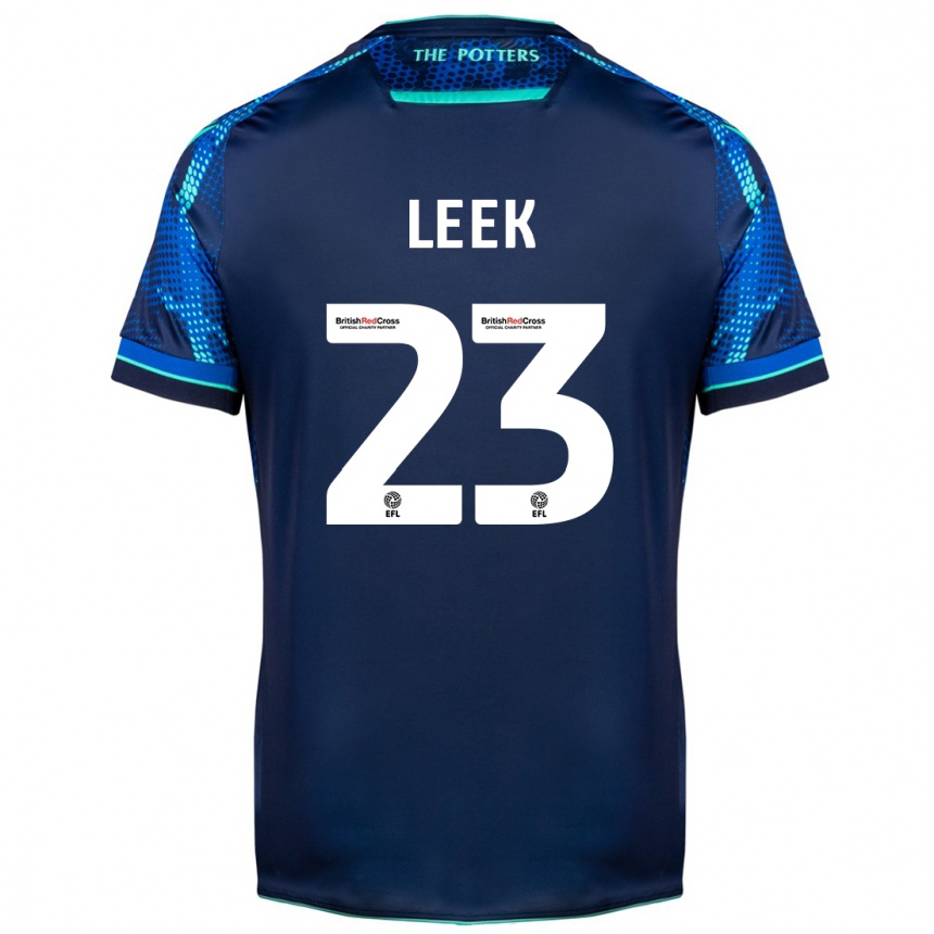 Kids Football Ellie Leek #23 Navy Away Jersey 2023/24 T-Shirt