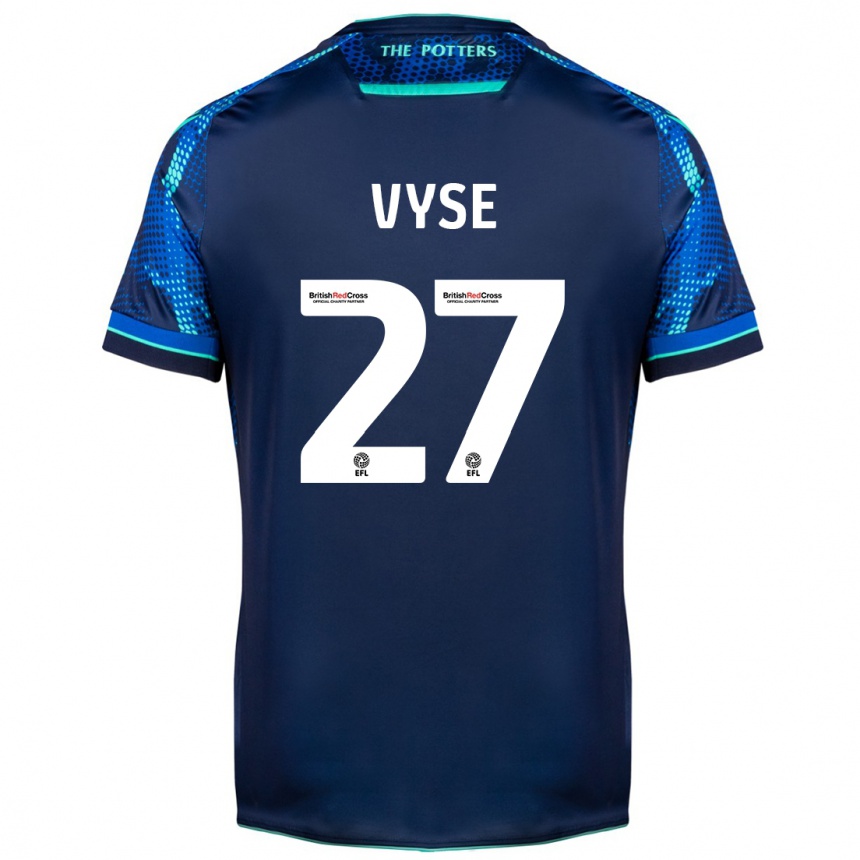 Kids Football Ryah Vyse #27 Navy Away Jersey 2023/24 T-Shirt