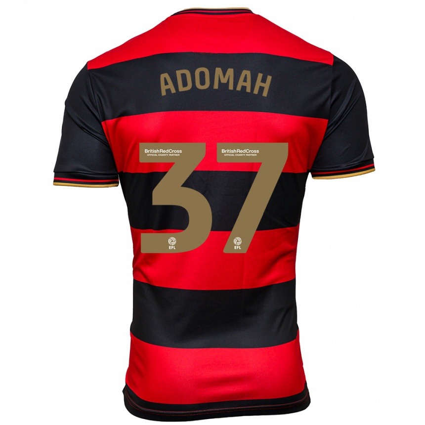 Kids Football Albert Adomah #37 Black Red Away Jersey 2023/24 T-Shirt