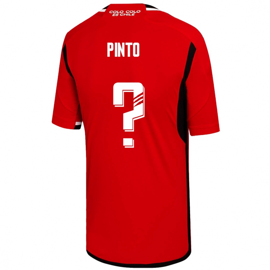 Kids Football Matías Pinto #0 Red Away Jersey 2023/24 T-Shirt