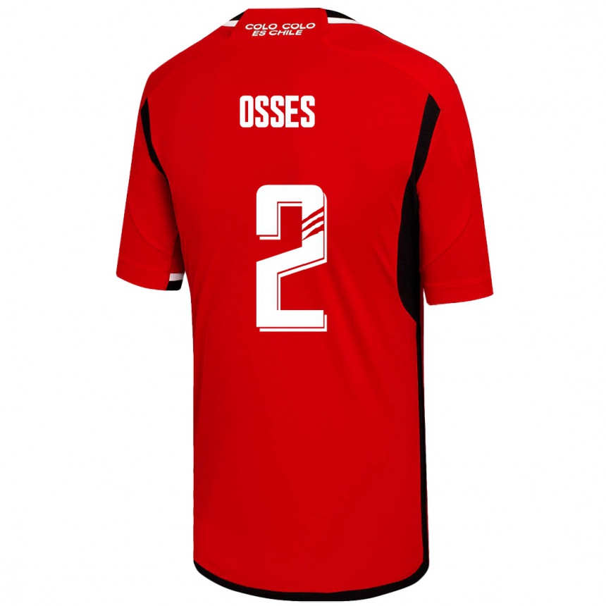 Kids Football Martina Osses #2 Red Away Jersey 2023/24 T-Shirt